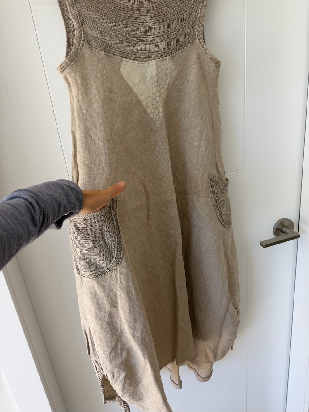 Beata Chrzanowska Artisan Linen Dress – Rare Designer Piece – 100% Linen Size S - Picture 6 of 13